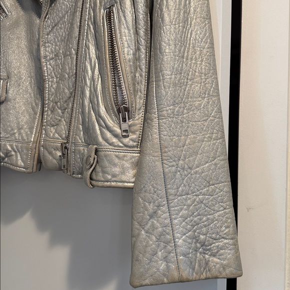 IRO Metallic Leather Jacket - Picture 4 of 6